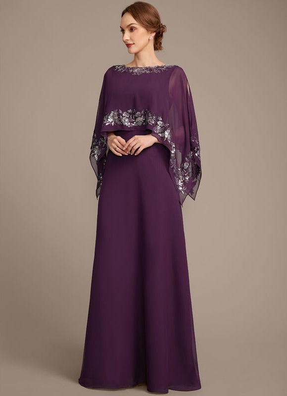 Robe Chic Longue Violetée - gallery 3