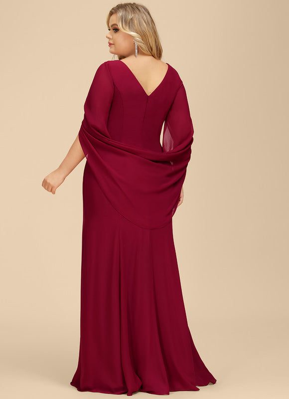 Robe Chic Mère Bordeaux - gallery 8