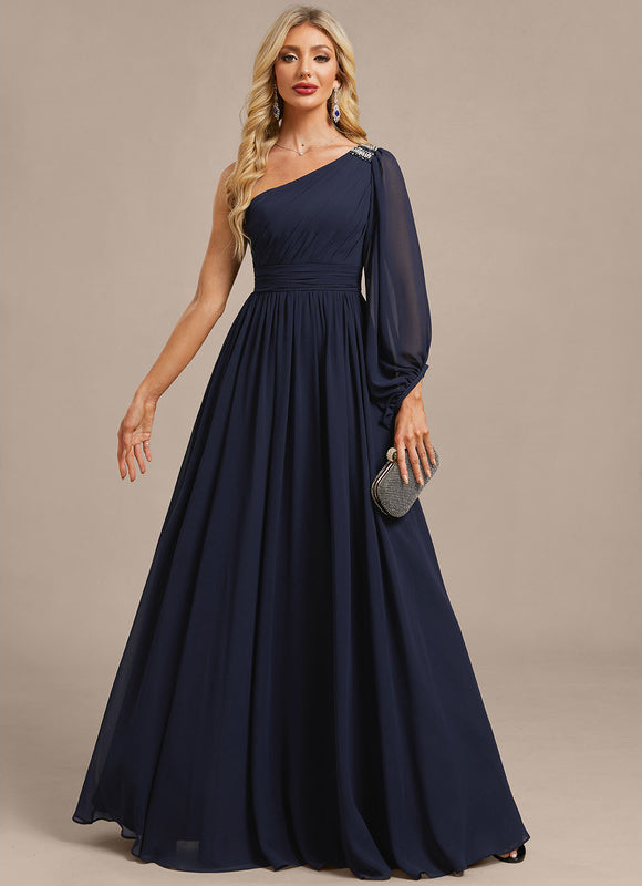 Robe Chic Asymétrique Fluide - gallery 2