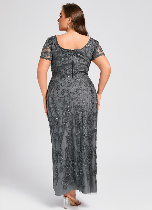 Robe Chic Glamour Dentelle Émeraude - gallery 7