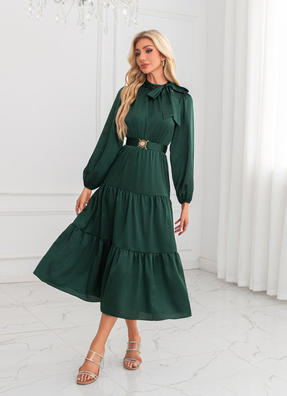 Robe Chic Midi Émeraude - gallery 6