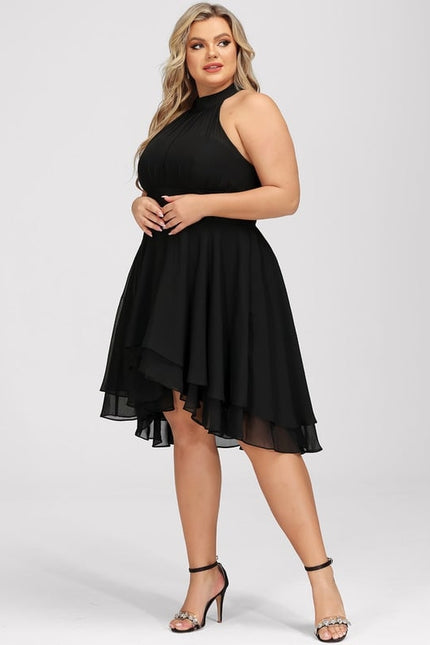 Robe Chic Noir Asymétrique Chic - gallery 7