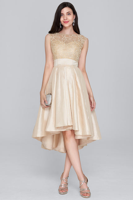 Robe Chic Collet Asymétrique Taffeta