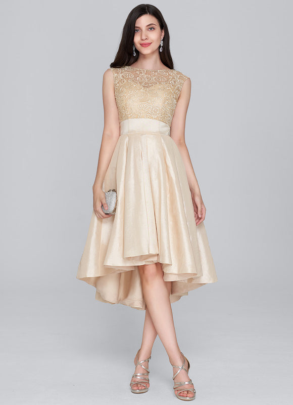 Robe Chic Collet Asymétrique Taffeta
