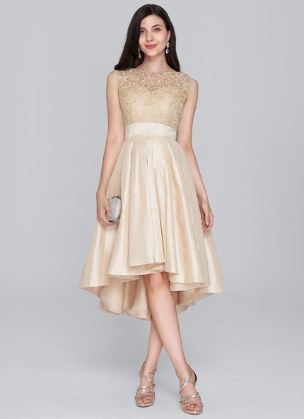 Robe Chic Collet Asymétrique Taffeta