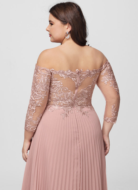 Robe Chic Longue Rose Plissée - gallery 9