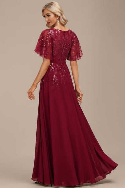 Robe Chic Longue Bleu Cobalt - gallery 4