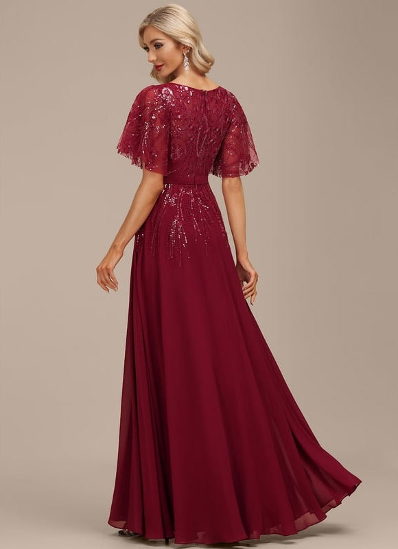 Robe Chic Longue Bleu Cobalt - gallery 4