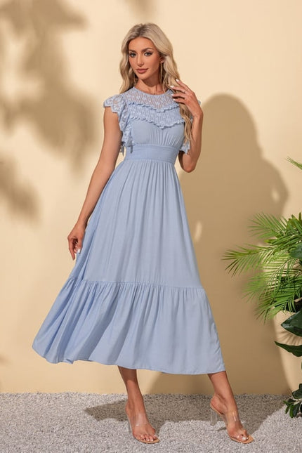 Robe Chic Bleue Aérienne - gallery 6