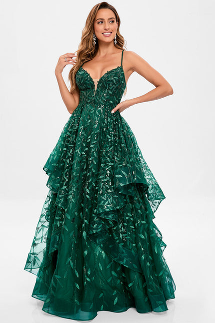 Robe Chic Émeraude Opulente - gallery 3