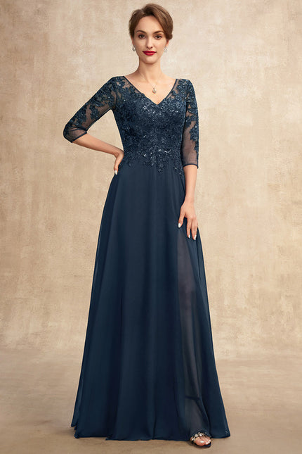 Robe Chic Longue Bleu Cobalt