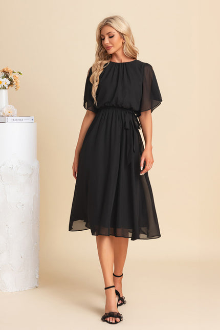 Robe Chic Noire Aérée - gallery 5