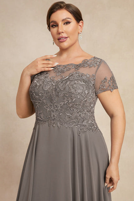 Robe Chic Illusion Grise - gallery 8