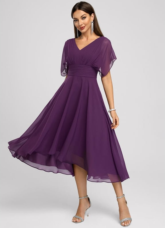 Robe Chic Asymétrique Vaporeuse - gallery 3
