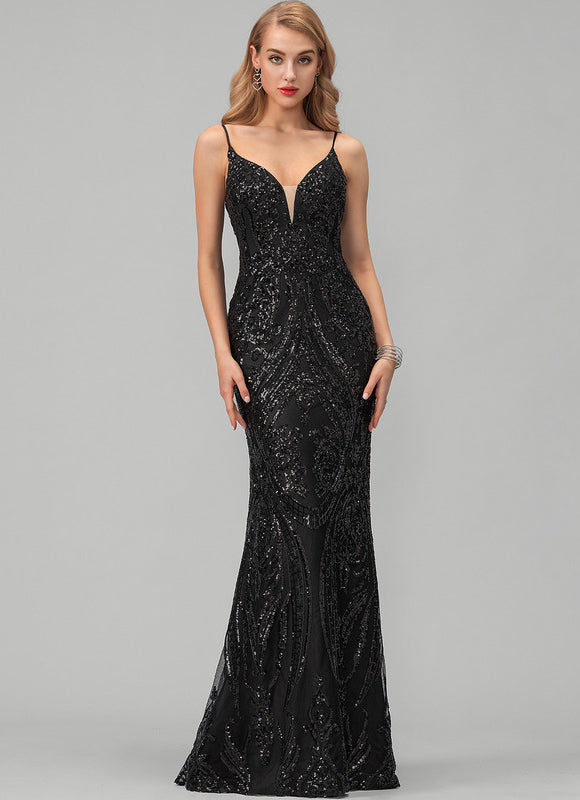 Robe Chic De Soirée Scintillante - gallery 5