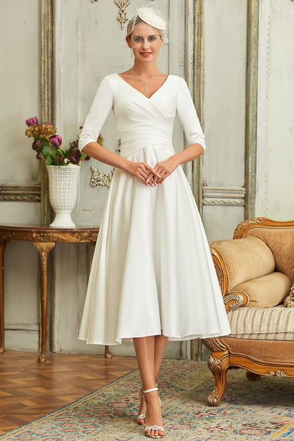 Robe Chic Élégance Satinée Midi - gallery 3