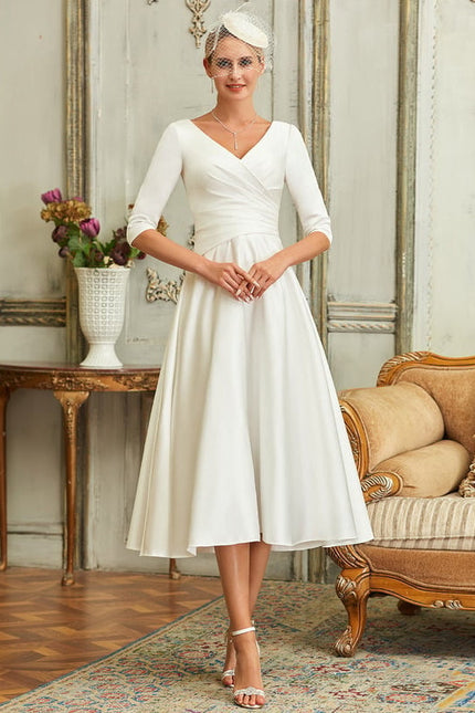 Robe Chic Élégance Satinée Midi - gallery 3