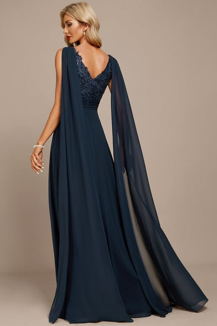 Robe Chic Longue Émeraude Élégante - gallery 5