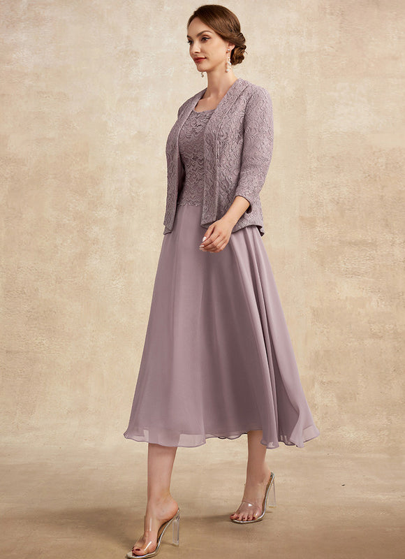 Robe Chic Flottante Mauve - gallery 2