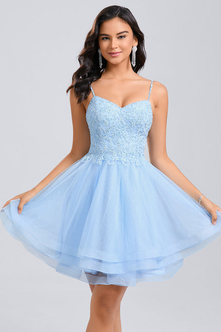Robe Chic Tulle Azur