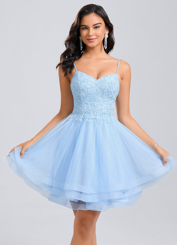 Robe Chic Tulle Azur