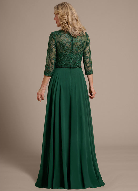 Robe Chic Élégance Verte - gallery 5
