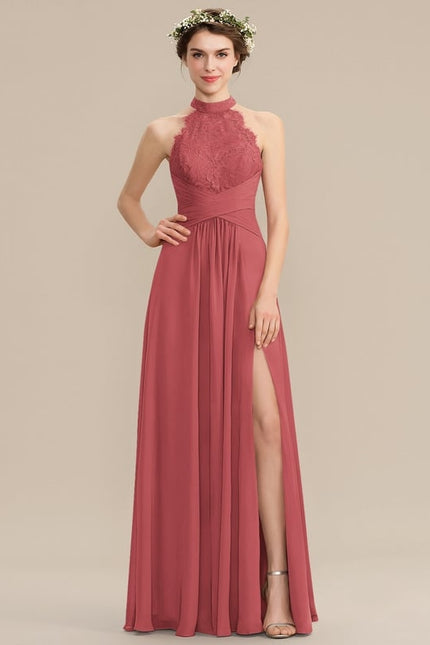 Robe Chic Gris Perle Dentelle Élégante - gallery 4