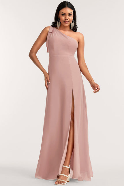 Robe Chic Asymétrique Rose