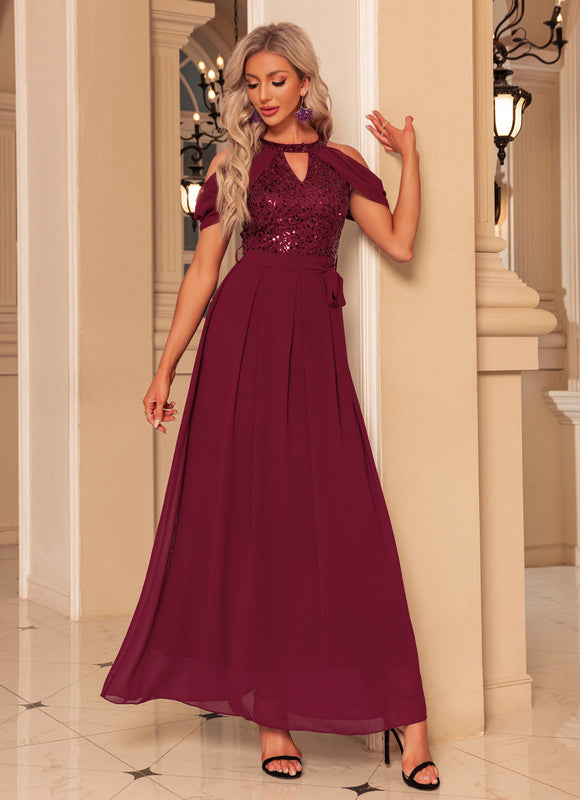 Robe Chic Éclat Grenat - gallery 2