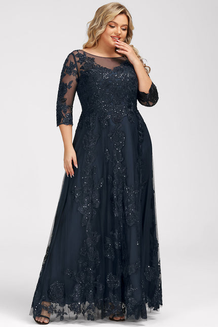 Robe Chic Étoilée Marine - gallery 9
