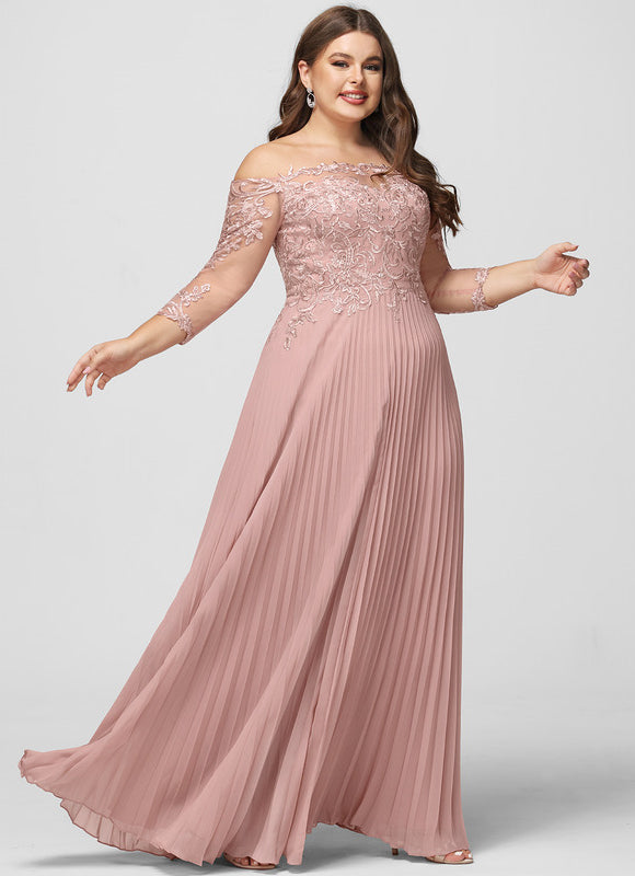 Robe Chic Longue Rose Plissée - gallery 7