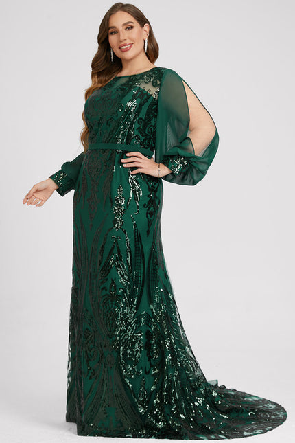 Robe Chic Illusion Émeraude - gallery 7