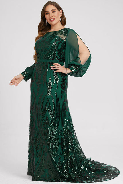 Robe Chic Illusion Émeraude - gallery 7