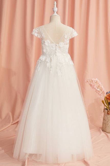 Robe Chic Florale Tulle - gallery 9