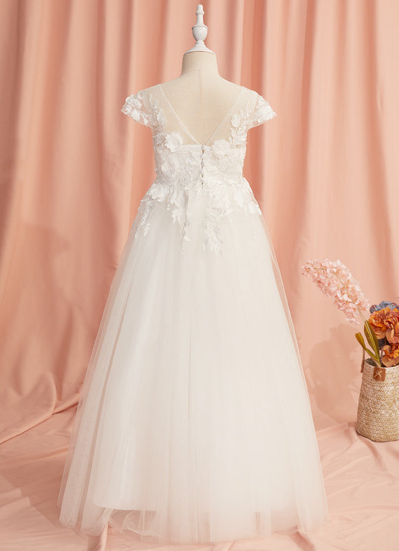 Robe Chic Florale Tulle - gallery 9