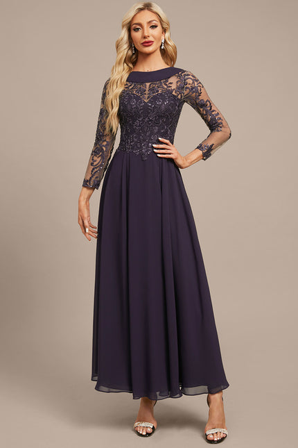 Robe Chic Élégance Violette - gallery 2