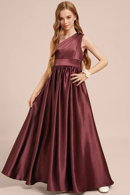 Robe Chic Satin Bourgogne - gallery 2