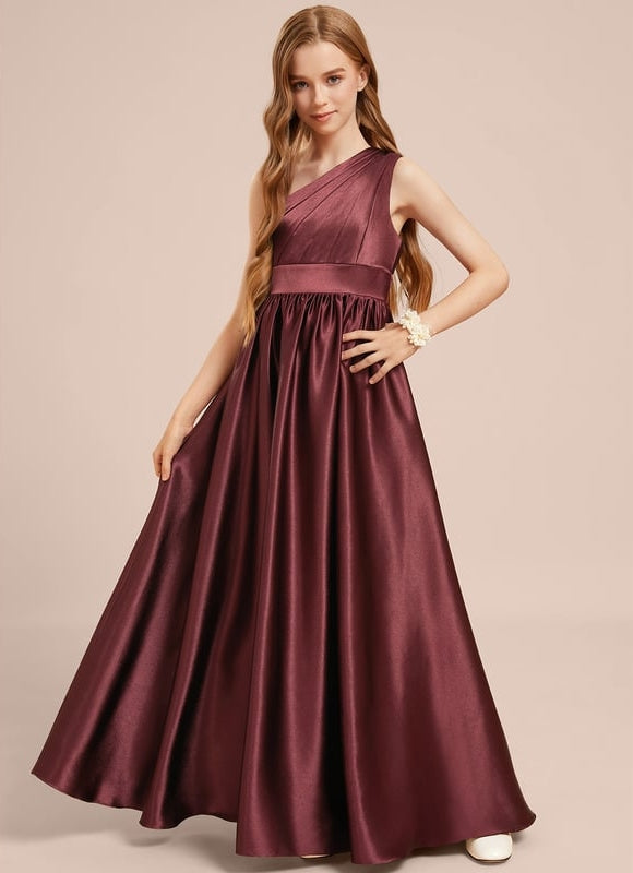 Robe Chic Satin Bourgogne - gallery 2