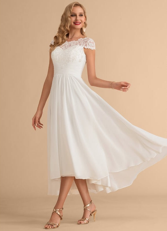 Robe En Lin Blanc Chic - gallery 2