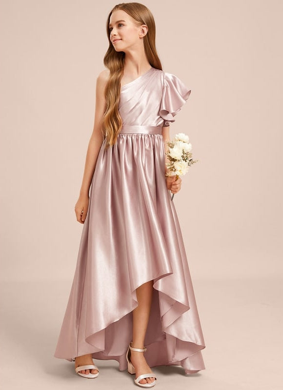 Robe Chic Satin Rose Clair - gallery 4