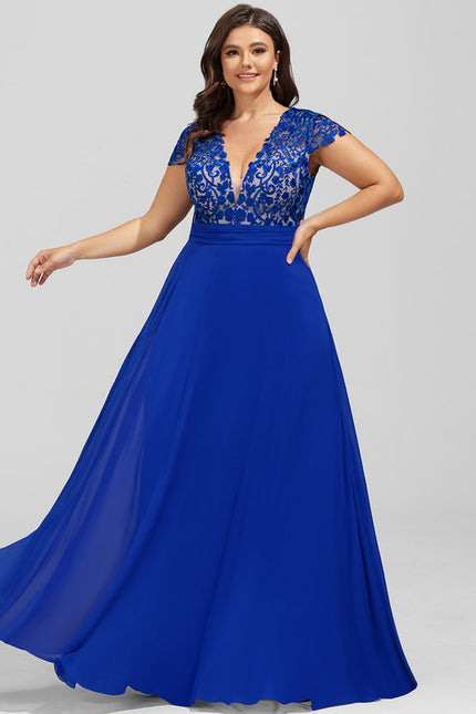Robe Chic Longue Marine Élégante - gallery 6