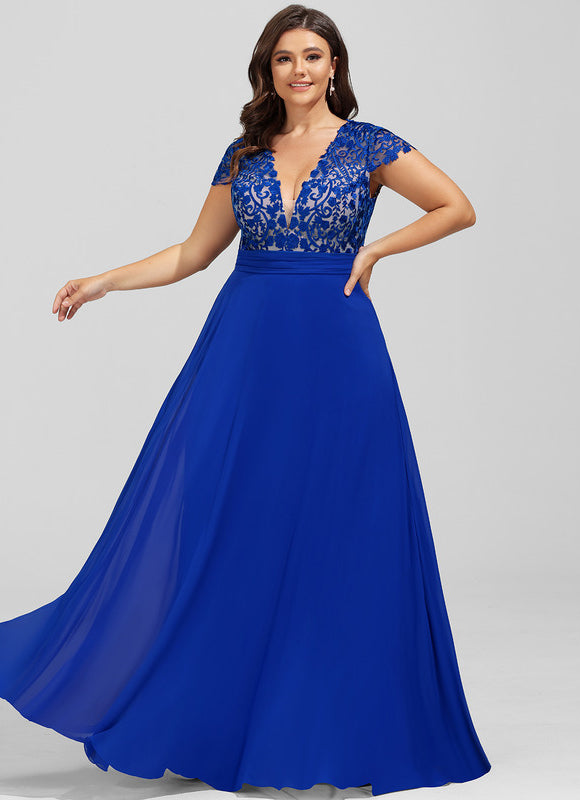 Robe Chic Longue Marine Élégante - gallery 6