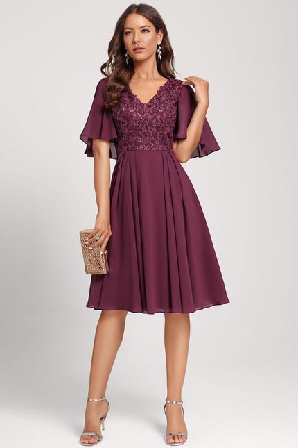 Robe Chic Chic Bordeaux