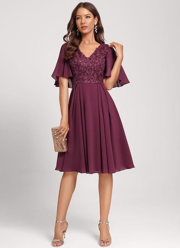 Robe Chic Chic Bordeaux