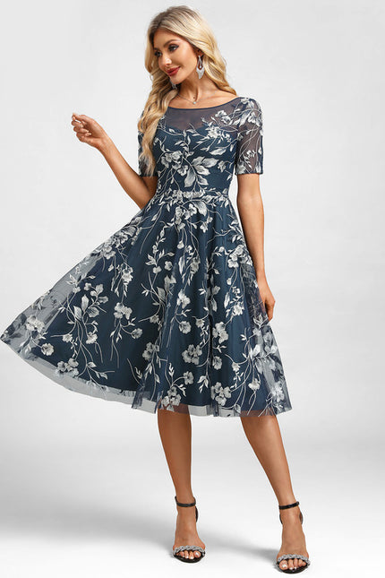 Robe Chic Florale Transparente - gallery 5