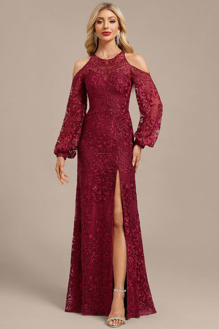 Robe Chic Bordeaux Florale