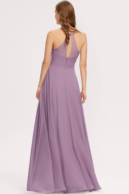 Robe Chic Satinée Beige - gallery 1