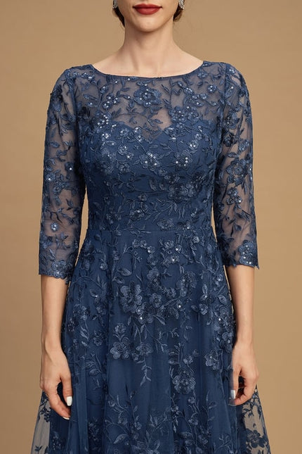 Robe Chic Grise Éthérée - gallery 3