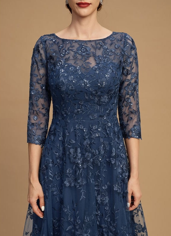 Robe Chic Grise Éthérée - gallery 3