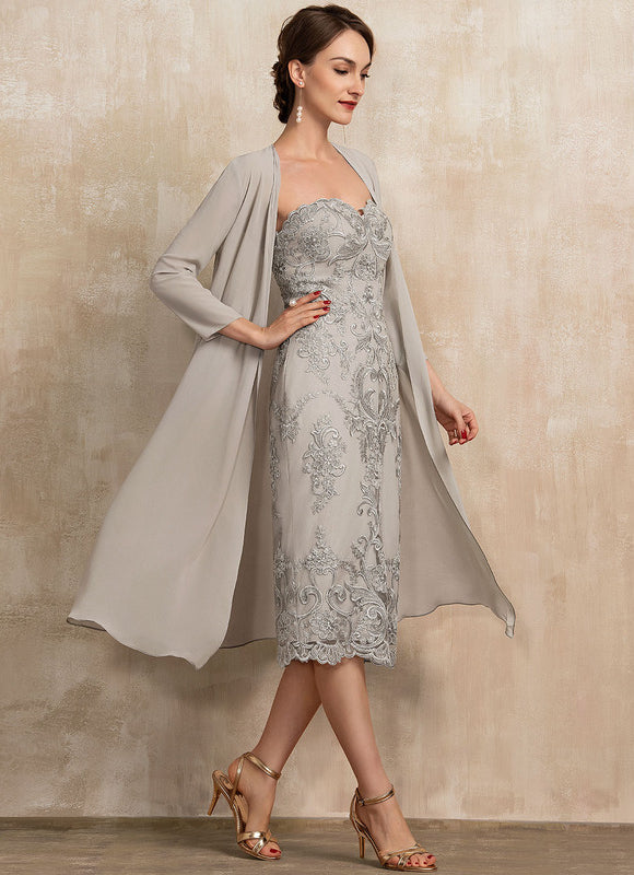 Robe Chic Élégante Argentée - gallery 3